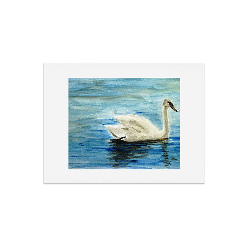 Seleneli_art swan I Art Print