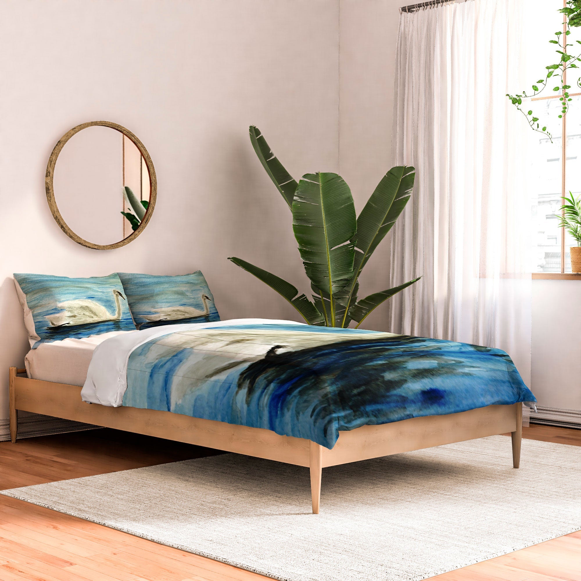 Seleneli_art swan I Comforter