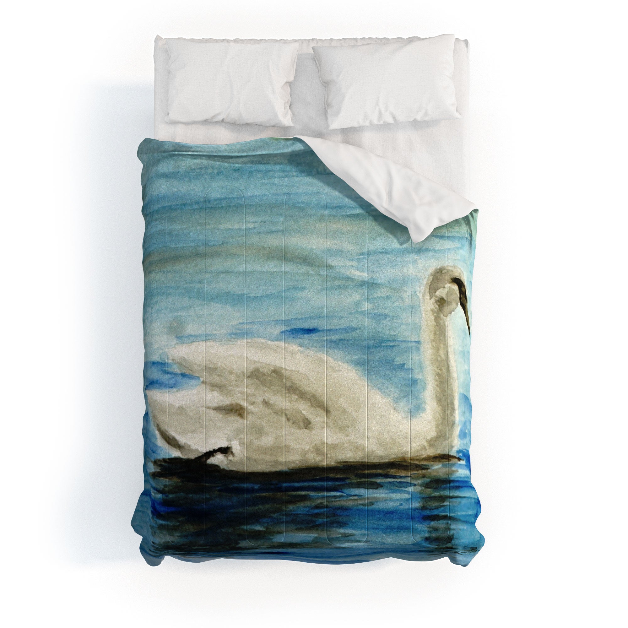 Seleneli_art swan I Comforter