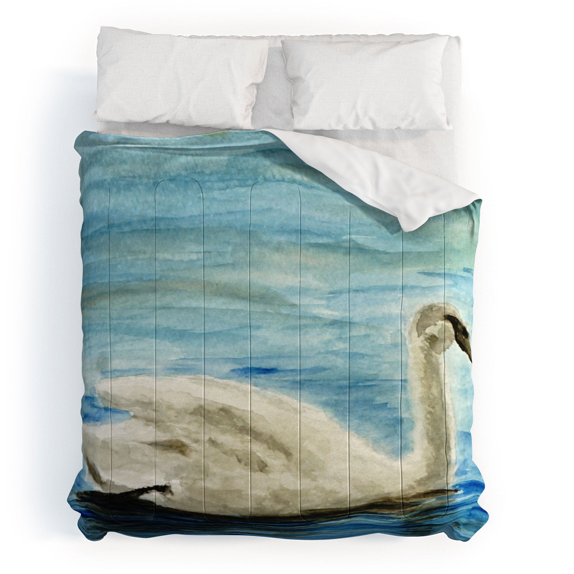 Seleneli_art swan I Comforter