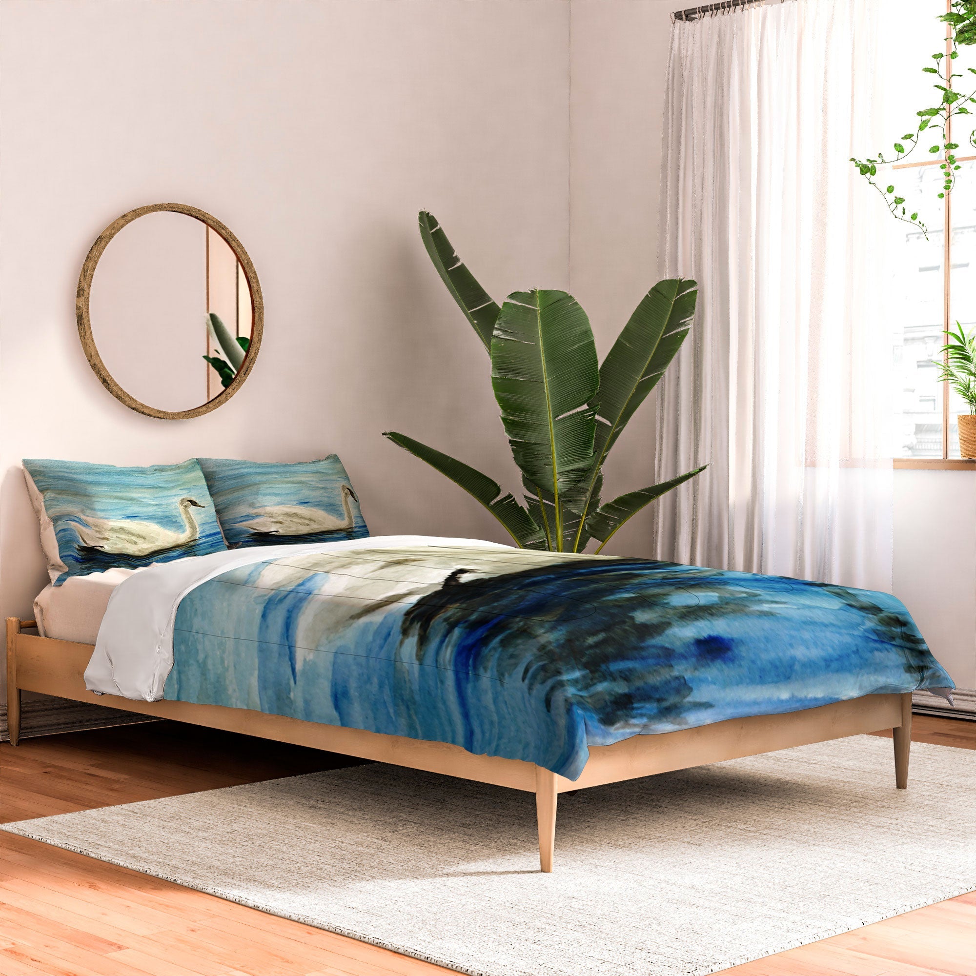 Seleneli_art swan I Comforter