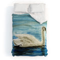Seleneli_art swan I Comforter