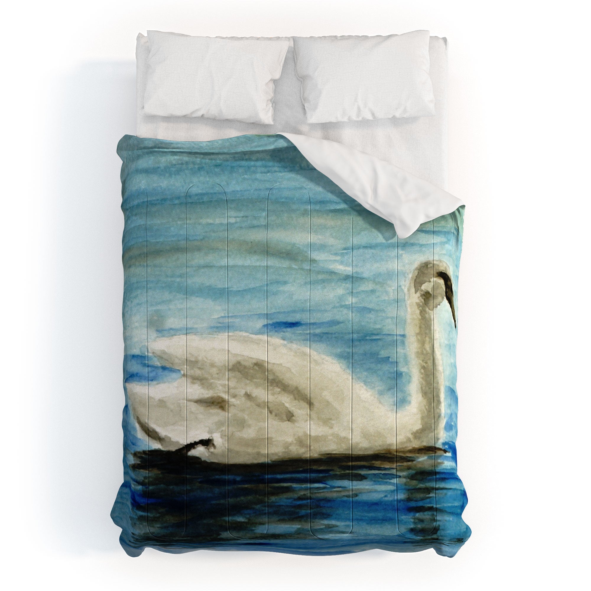Seleneli_art swan I Comforter