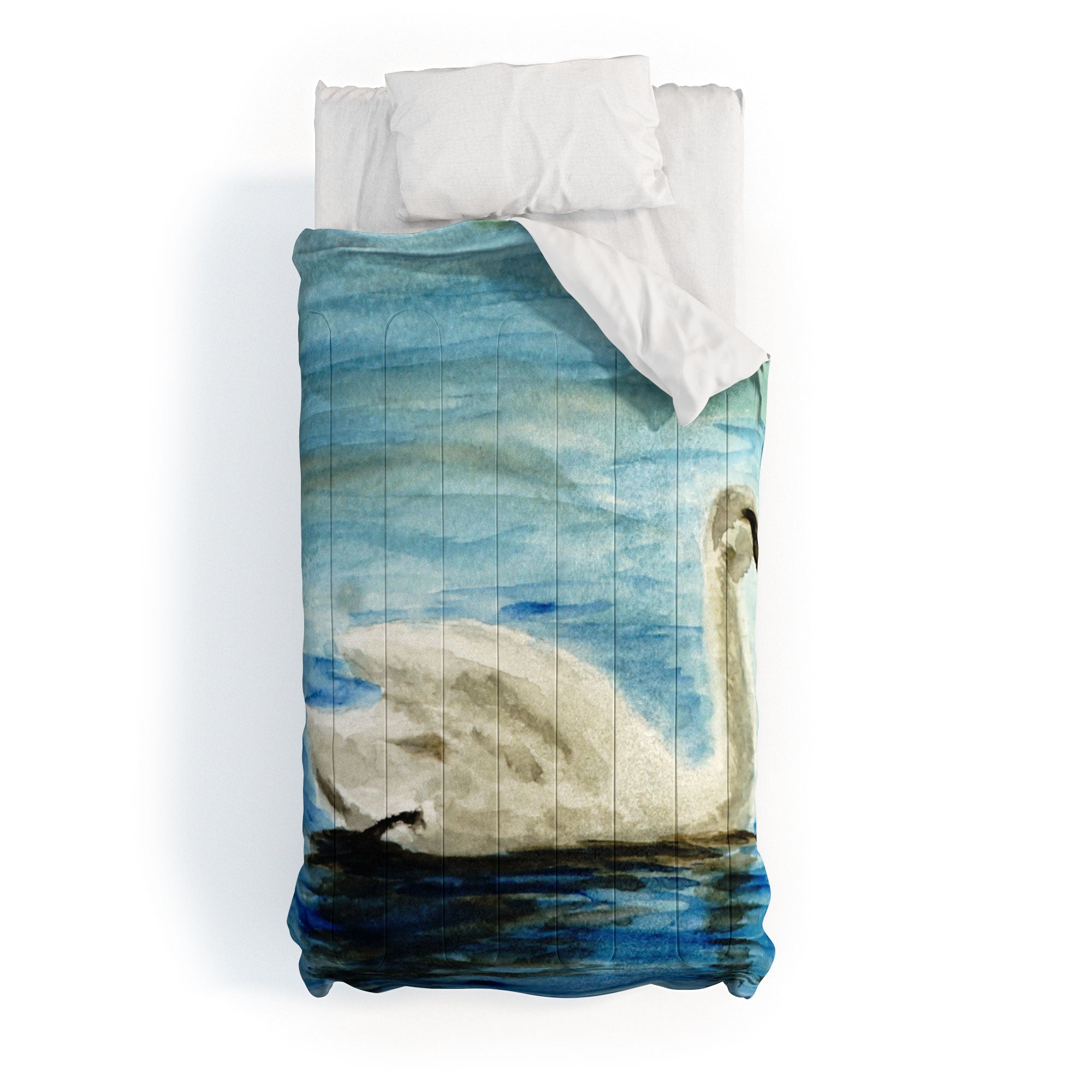 Seleneli_art swan I Comforter