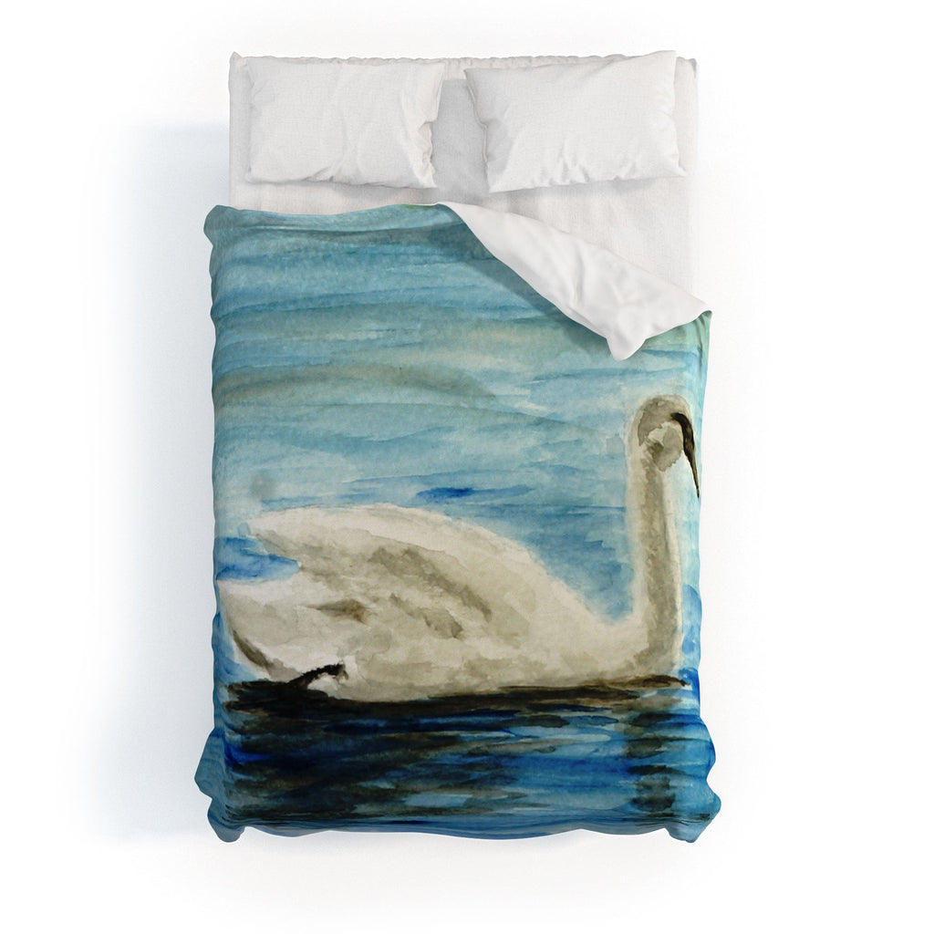 Seleneli_art swan I Duvet Cover