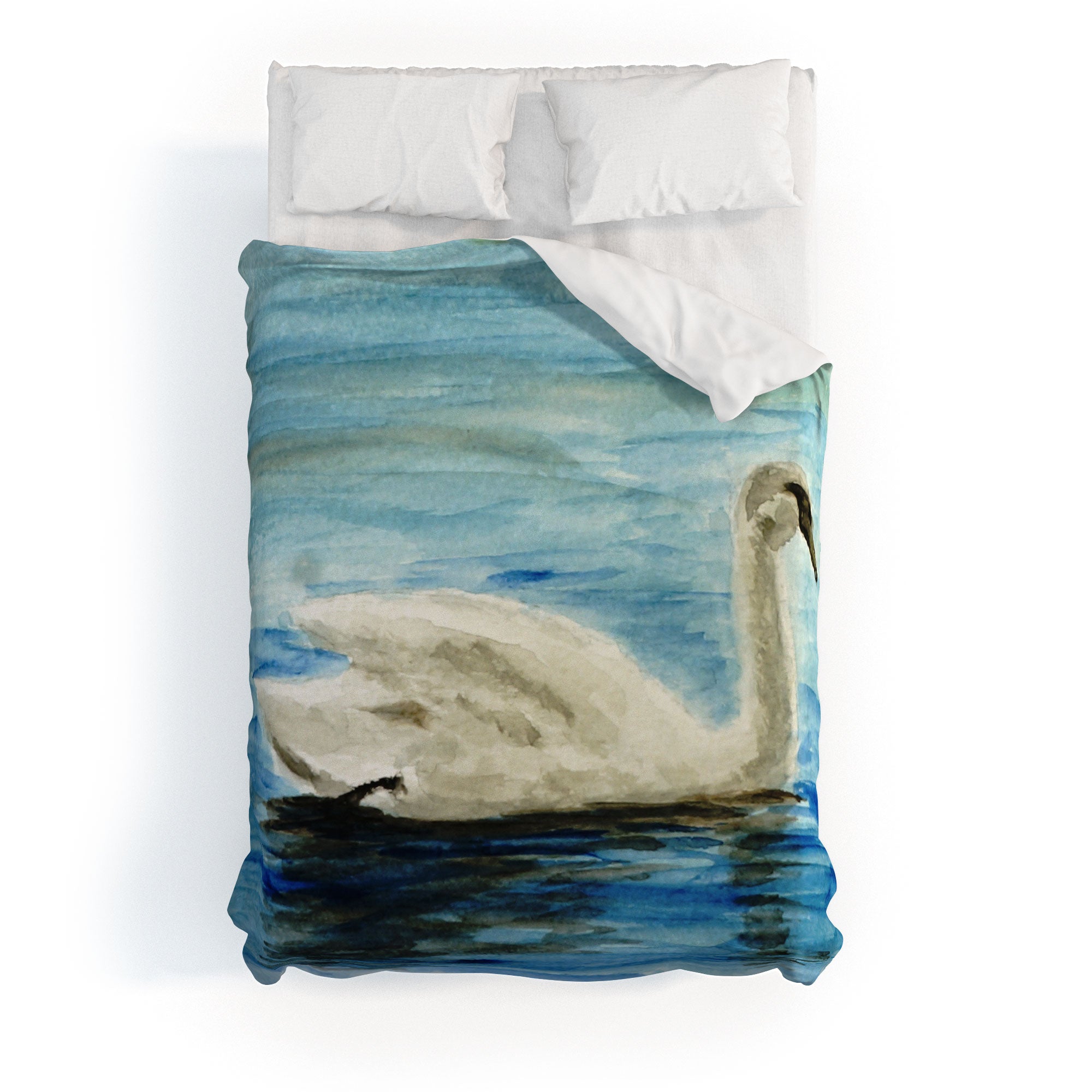 Seleneli_art swan I Duvet Cover