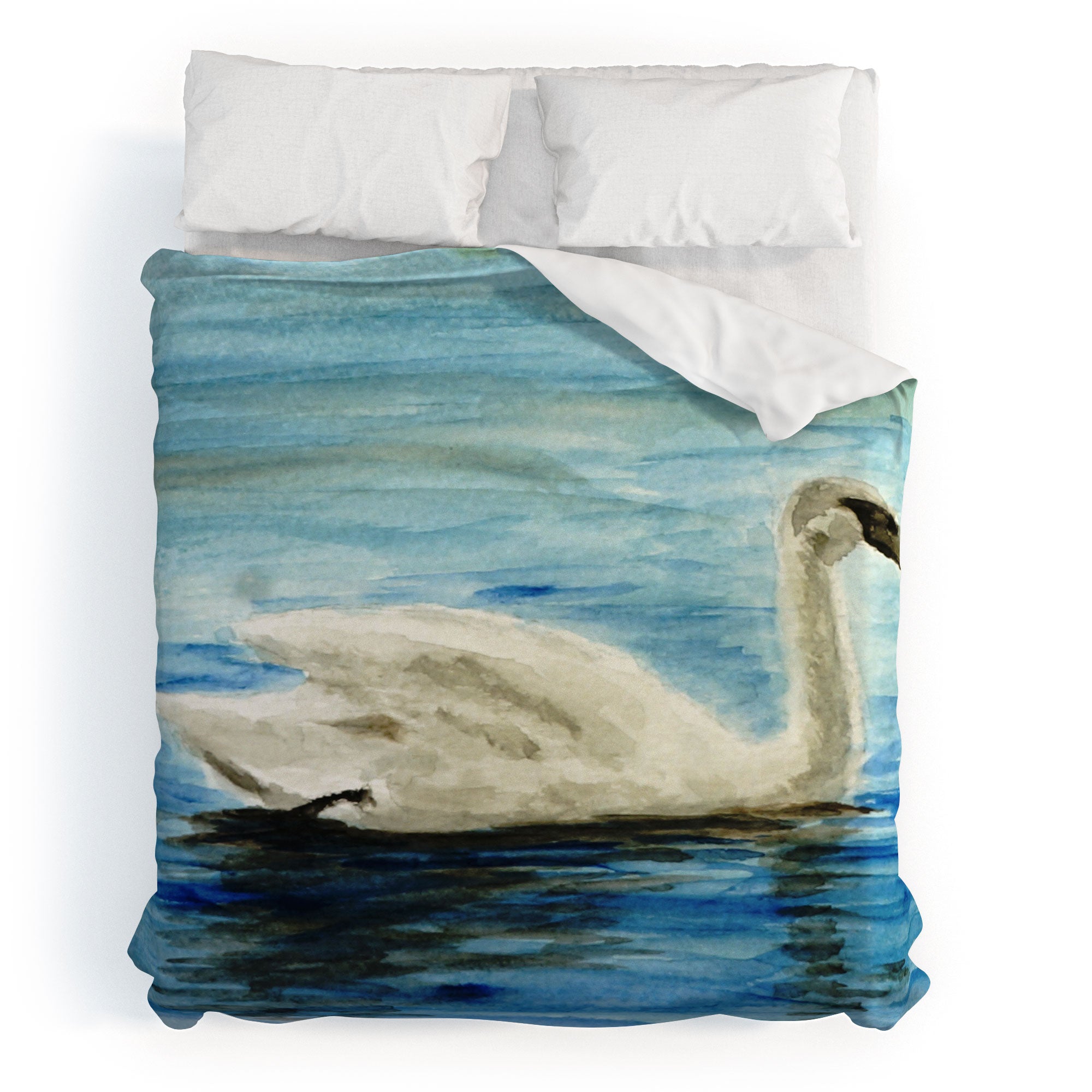 Seleneli_art swan I Duvet Cover