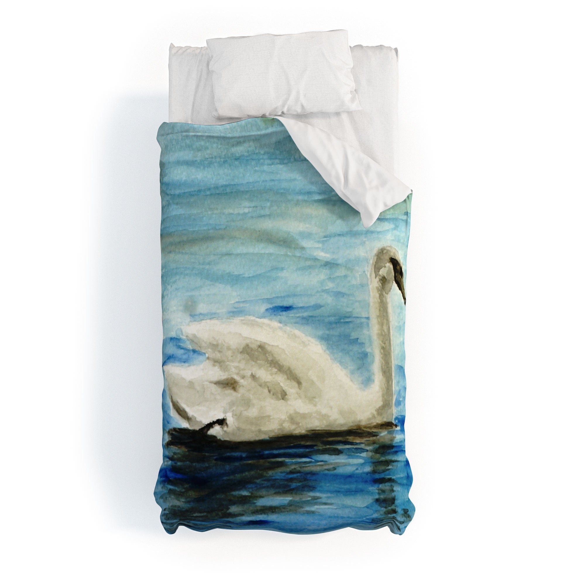 Seleneli_art swan I Duvet Cover