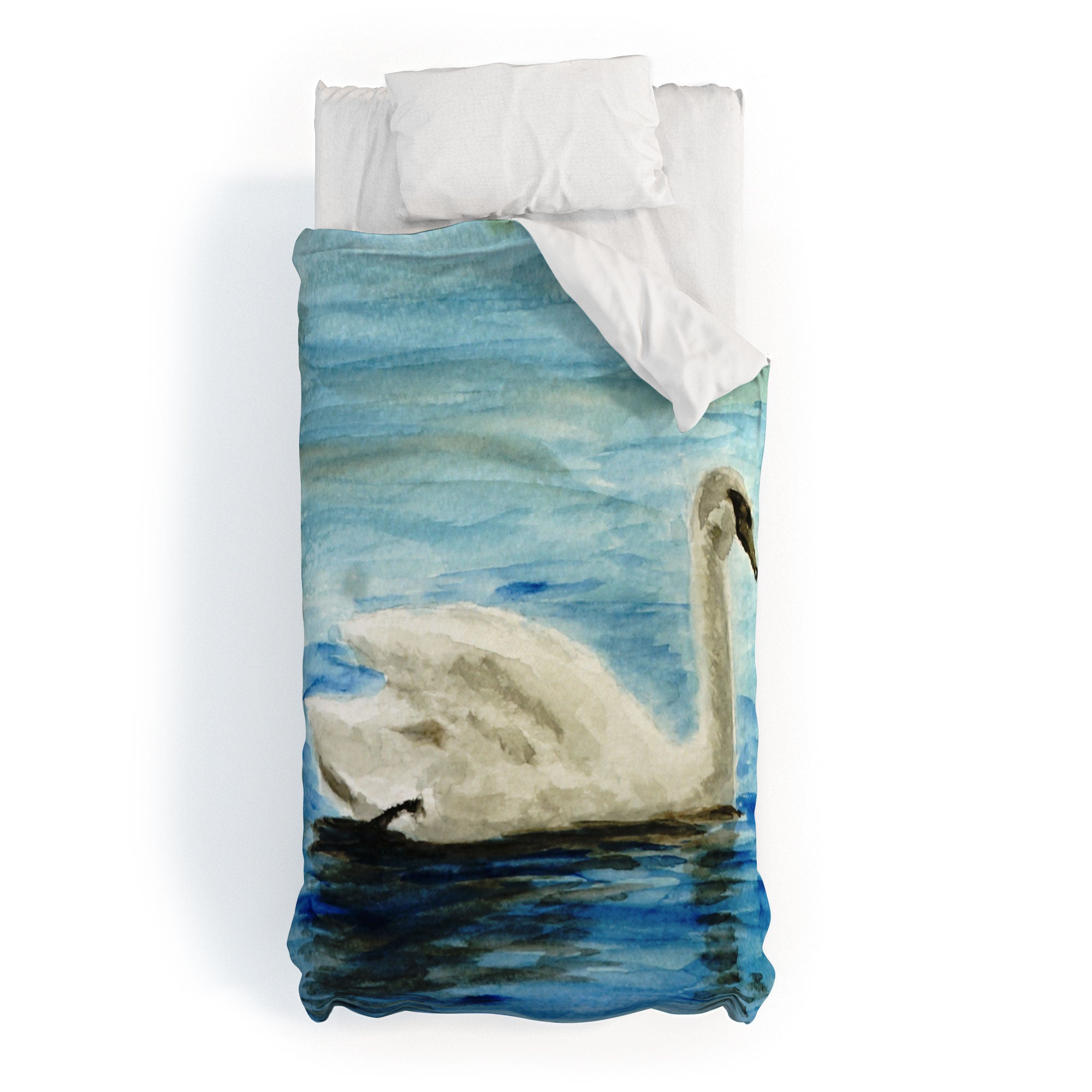 Seleneli_art swan I Duvet Cover