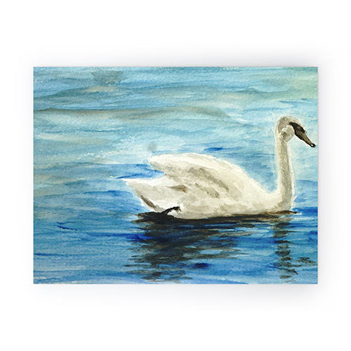 Seleneli_art swan I Mini Art Print