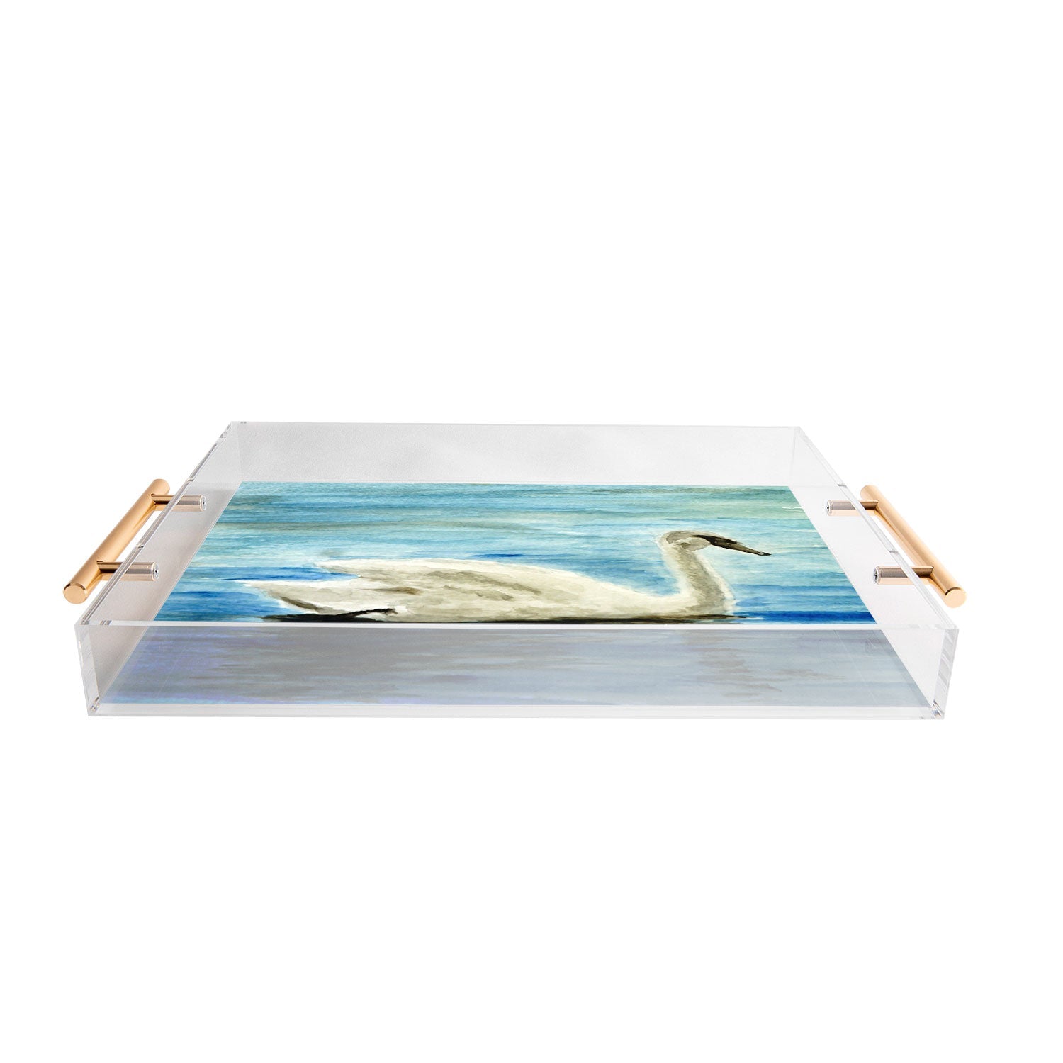 Seleneli_art swan I Acrylic Tray