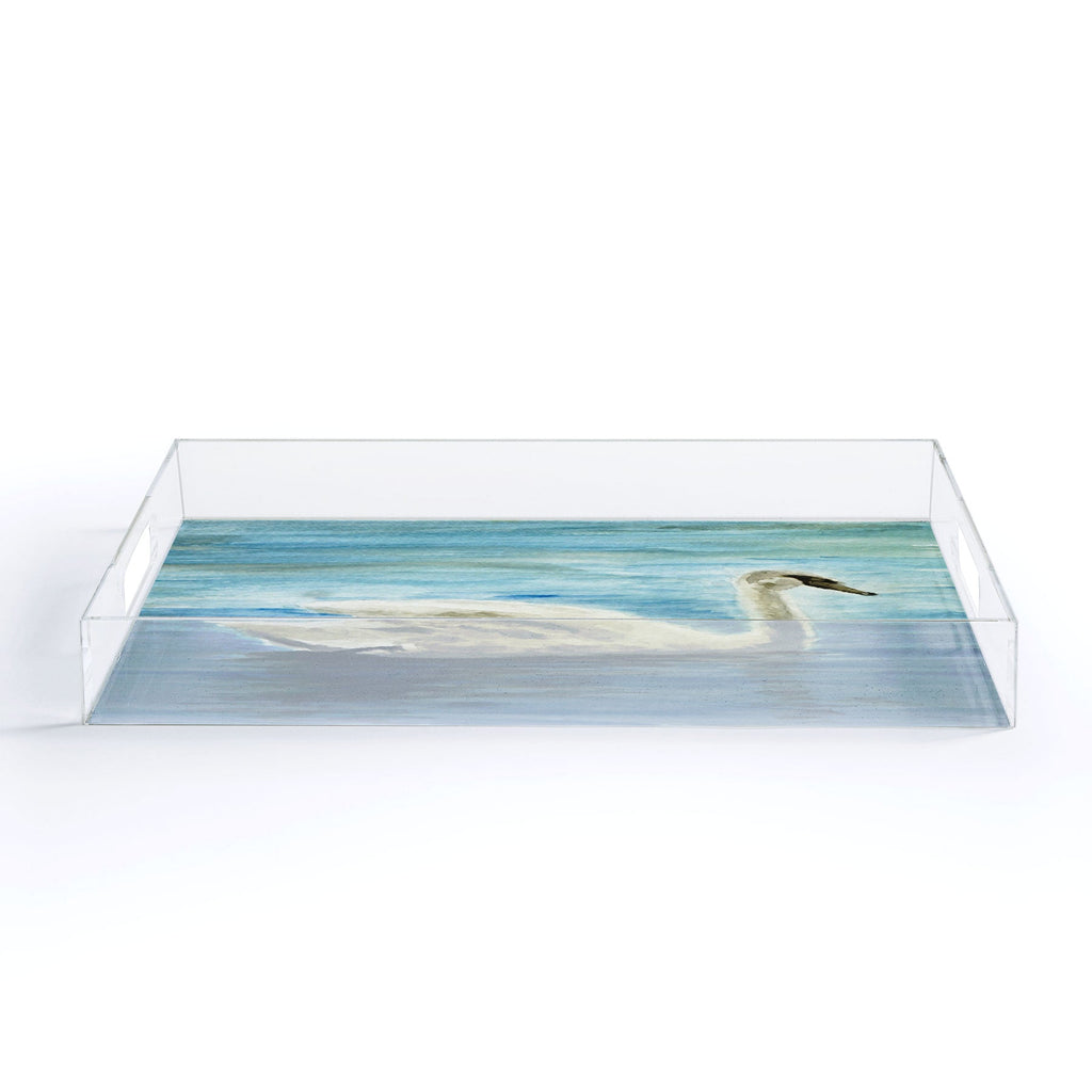 Seleneli_art swan I Acrylic Tray