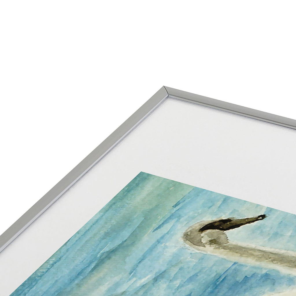 Seleneli_art swan I Metal Framed Art Print