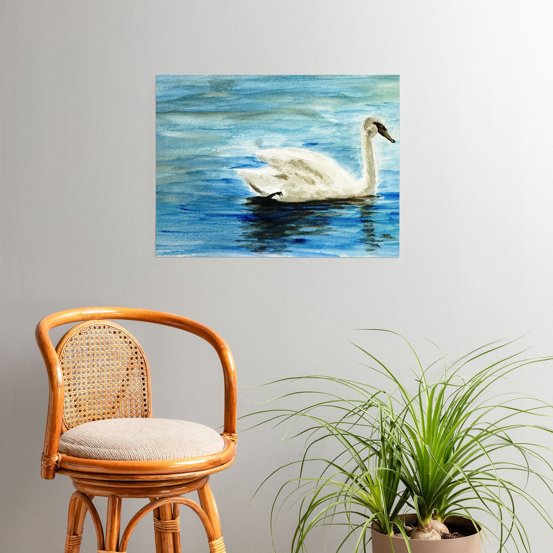 Seleneli_art swan I Poster