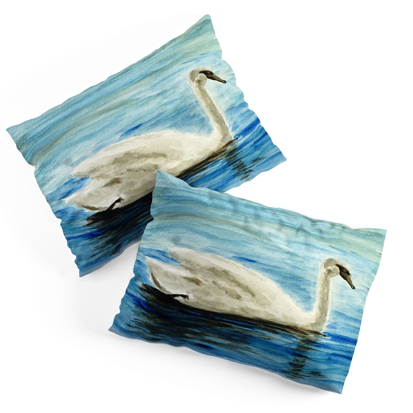 Seleneli_art swan I Pillow Shams