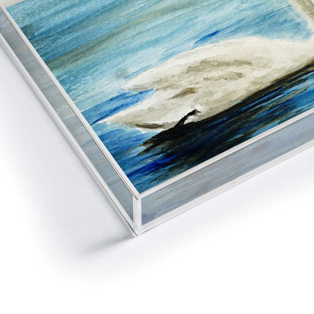 Seleneli_art swan I Acrylic Tray