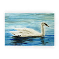 Seleneli_art swan I Welcome Mat