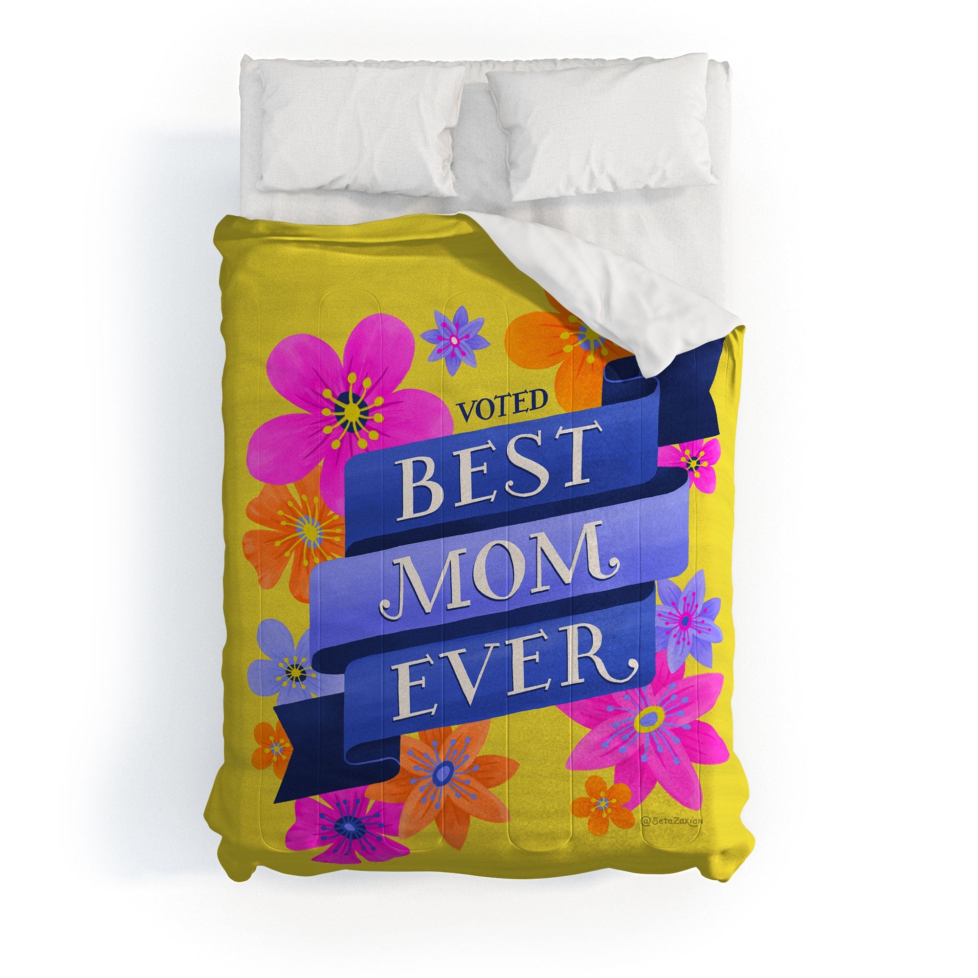 Seta Zakian Best Mom Ever Comforter