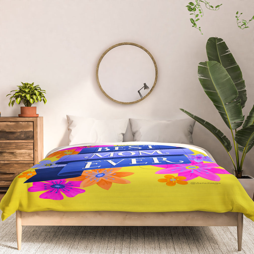 Seta Zakian Best Mom Ever Comforter