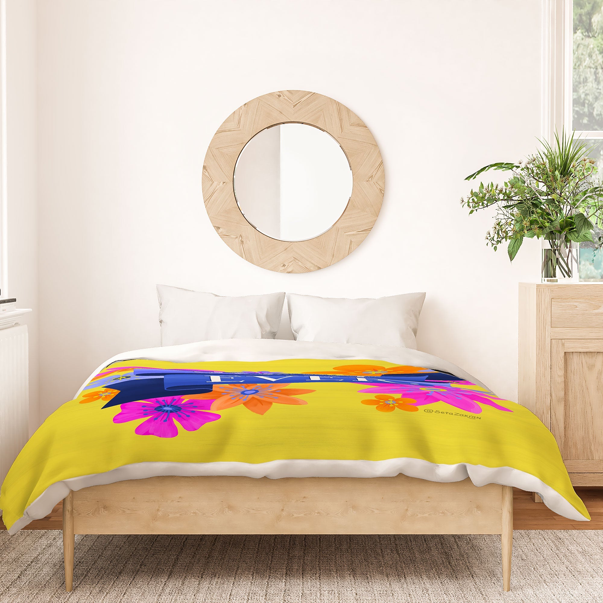 Seta Zakian Best Mom Ever Duvet Cover