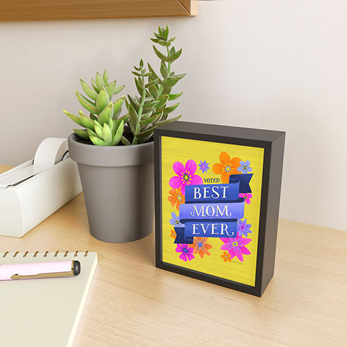 Seta Zakian Best Mom Ever Framed Mini Art Print