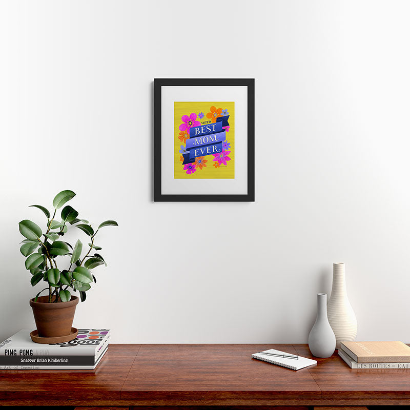 Seta Zakian Best Mom Ever Framed Art Print