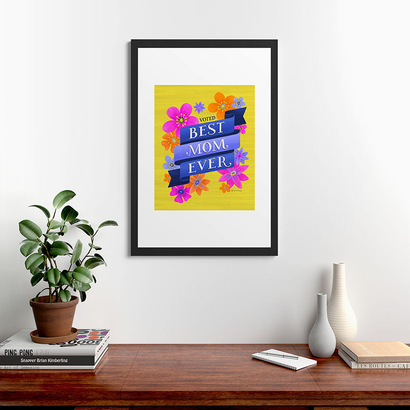 Seta Zakian Best Mom Ever Framed Art Print