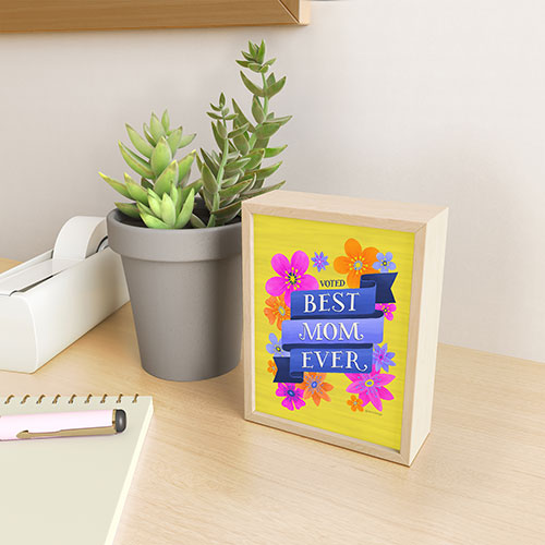 Seta Zakian Best Mom Ever Framed Mini Art Print