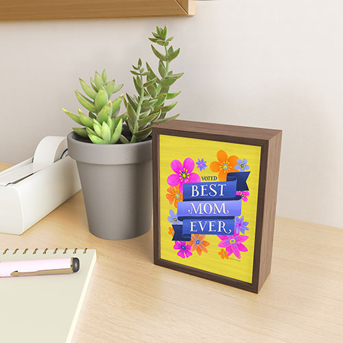 Seta Zakian Best Mom Ever Framed Mini Art Print