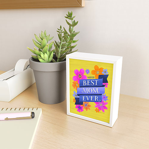 Seta Zakian Best Mom Ever Framed Mini Art Print