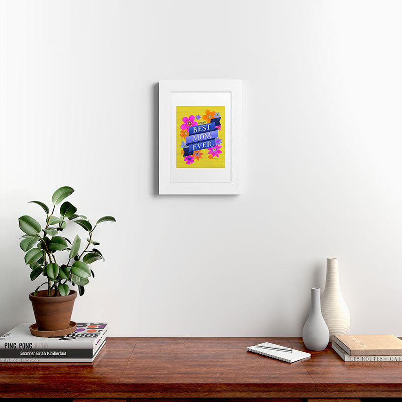 Seta Zakian Best Mom Ever Framed Art Print