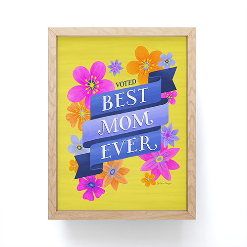Seta Zakian Best Mom Ever Framed Mini Art Print