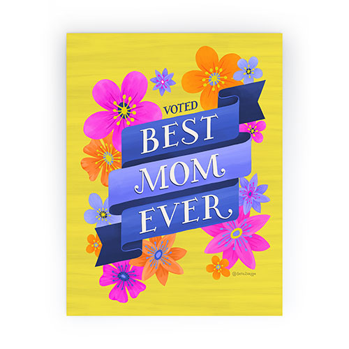 Seta Zakian Best Mom Ever Mini Art Print
