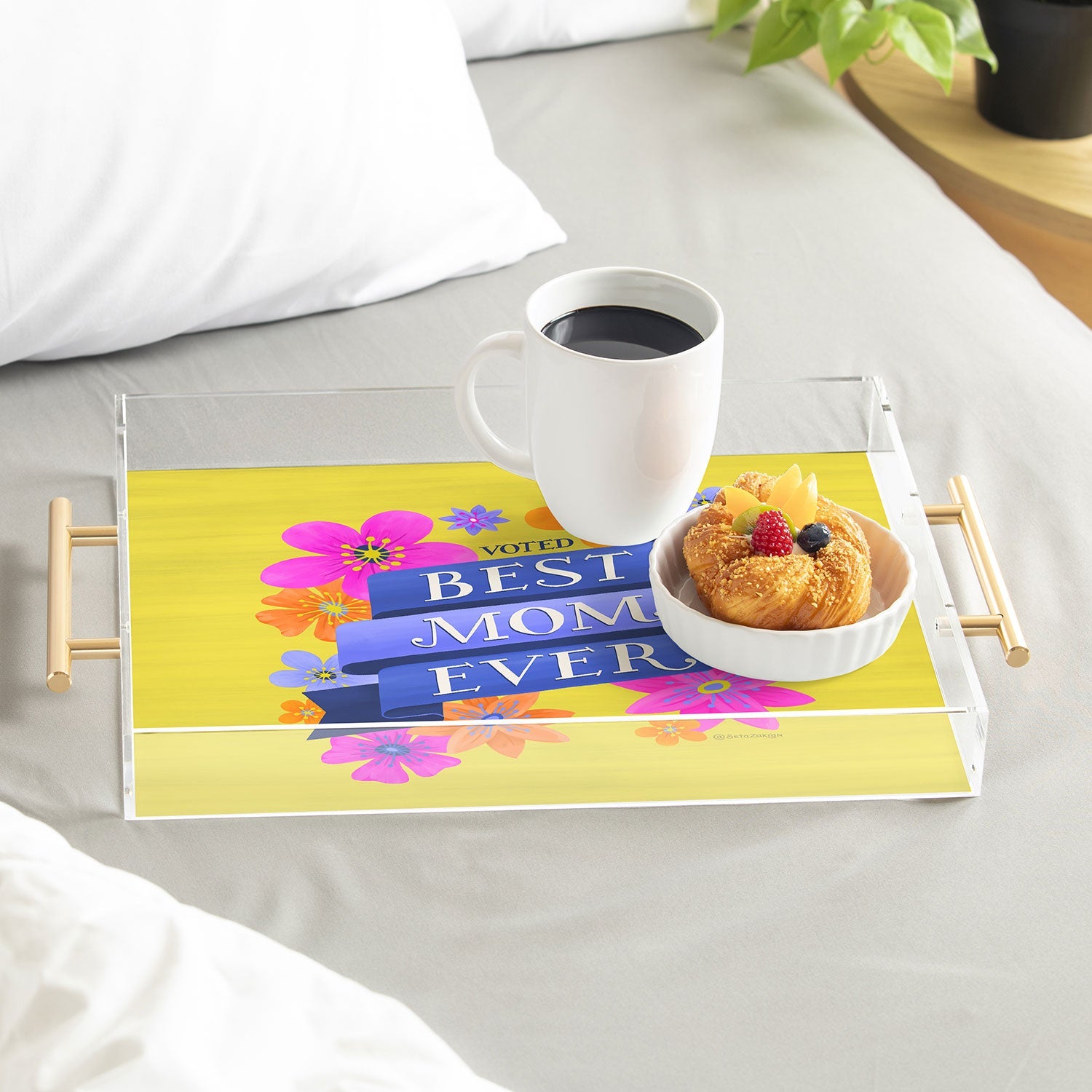 Seta Zakian Best Mom Ever Acrylic Tray
