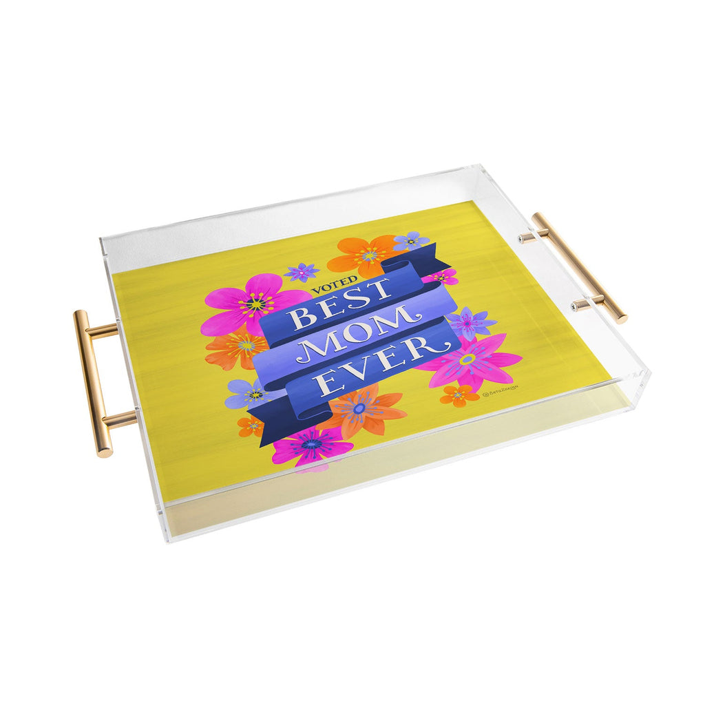 Seta Zakian Best Mom Ever Acrylic Tray