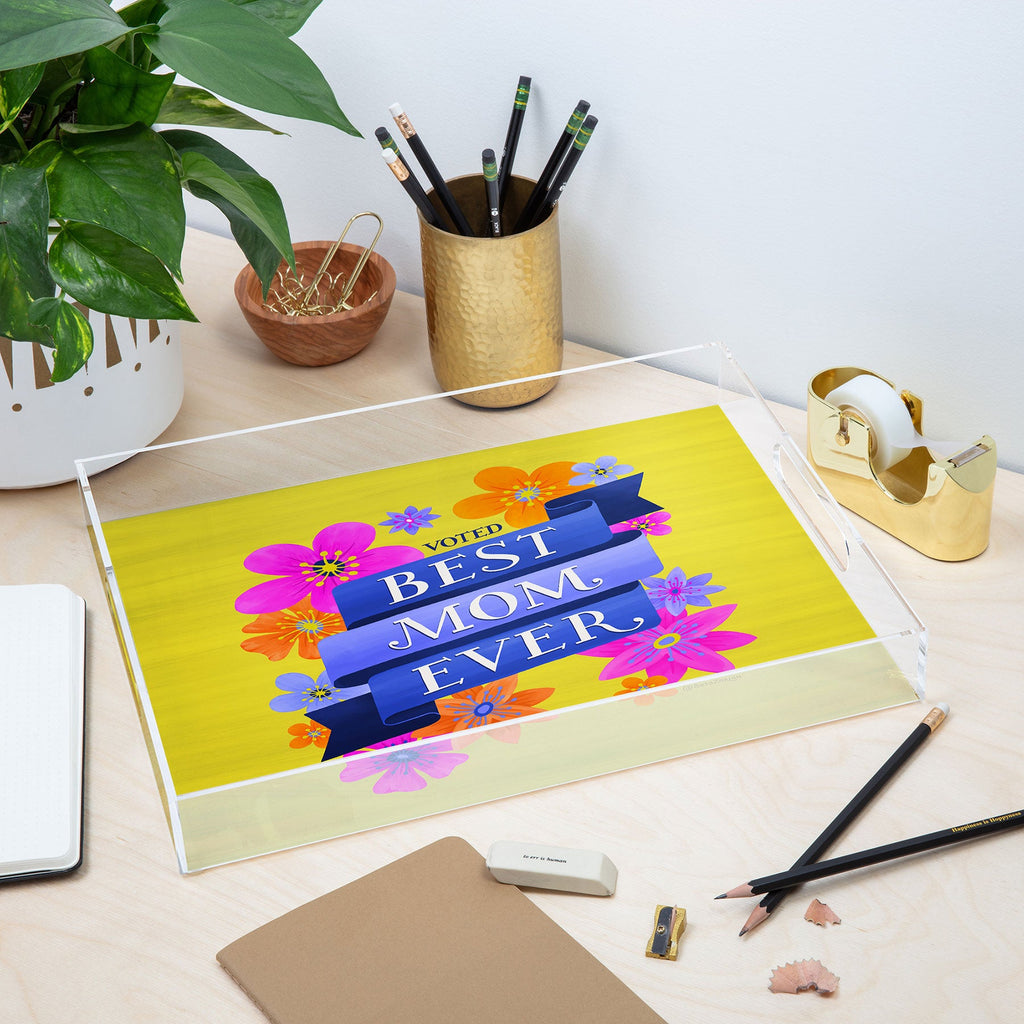 Seta Zakian Best Mom Ever Acrylic Tray