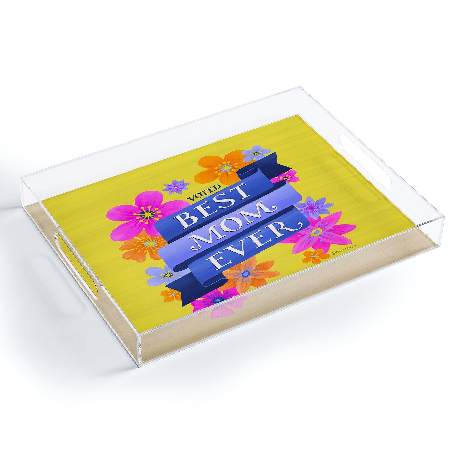 Seta Zakian Best Mom Ever Acrylic Tray