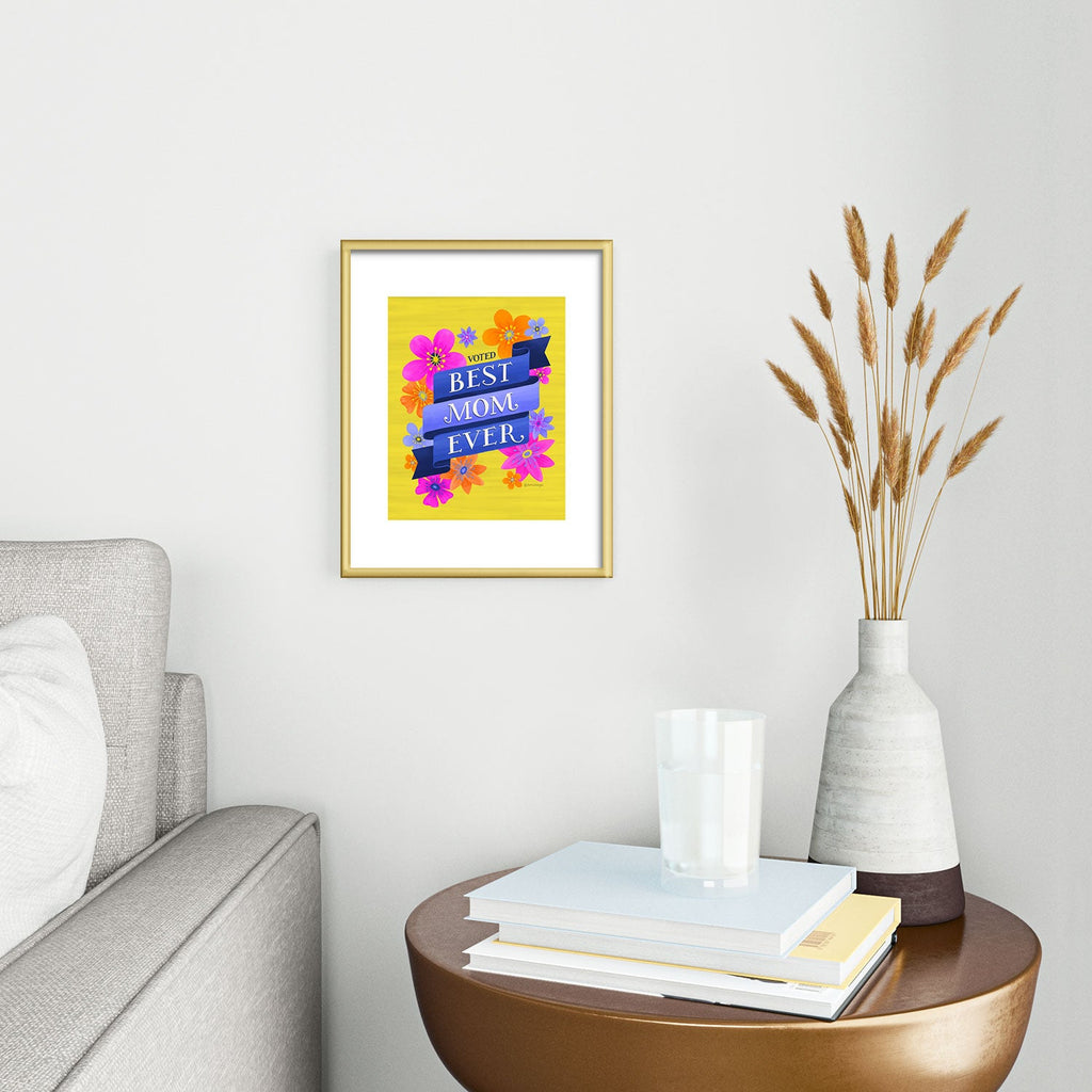 Seta Zakian Best Mom Ever Metal Framed Art Print