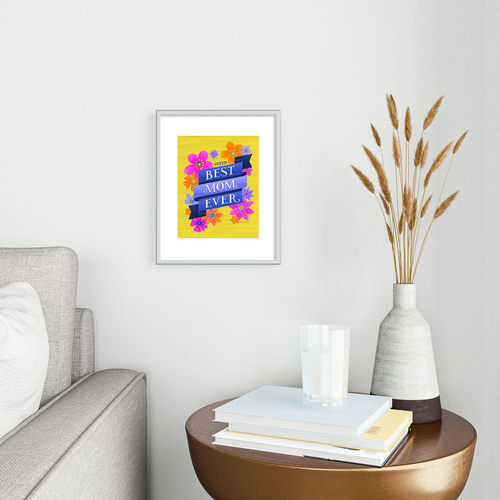 Seta Zakian Best Mom Ever Metal Framed Art Print