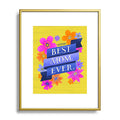 Seta Zakian Best Mom Ever Metal Framed Art Print