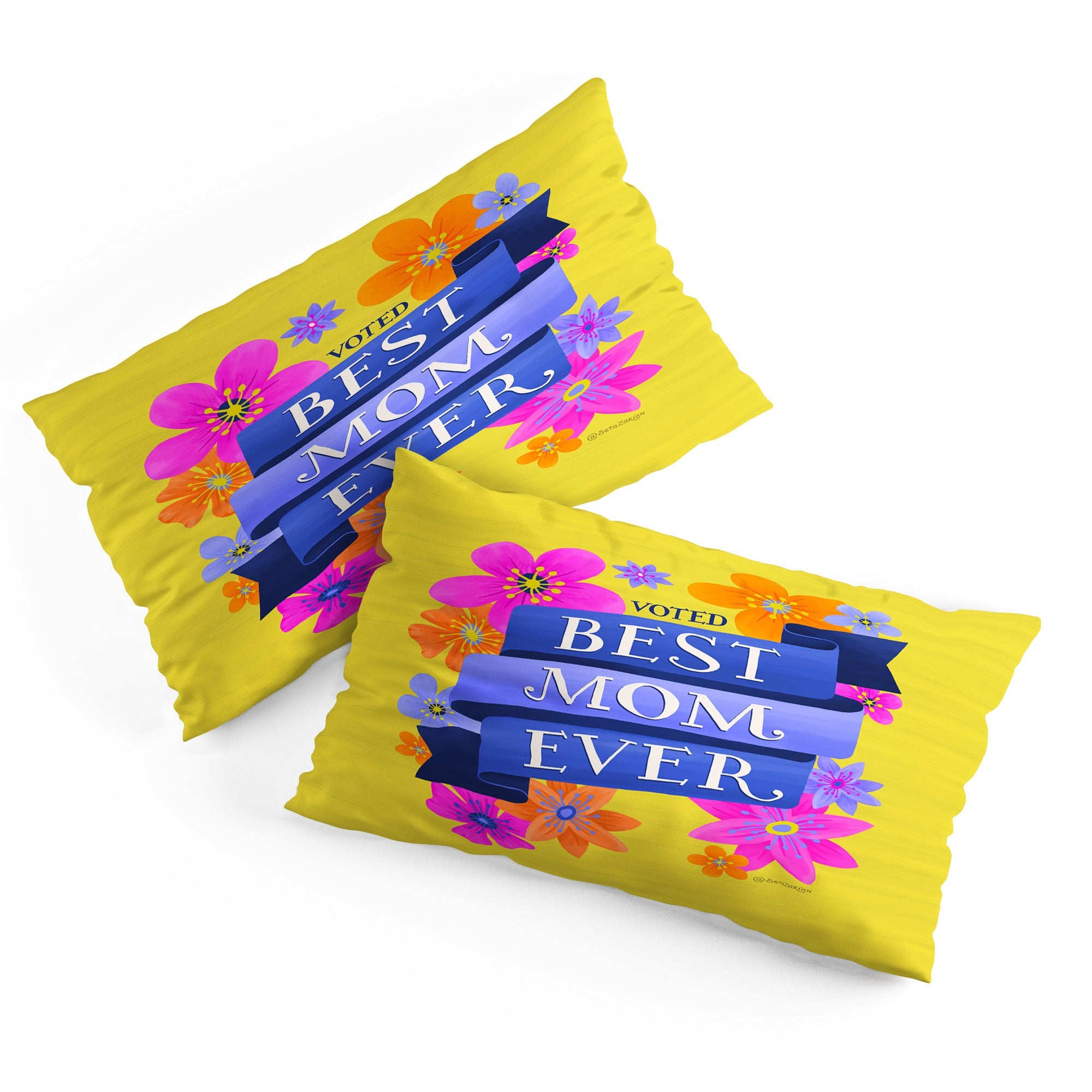 Seta Zakian Best Mom Ever Pillow Shams