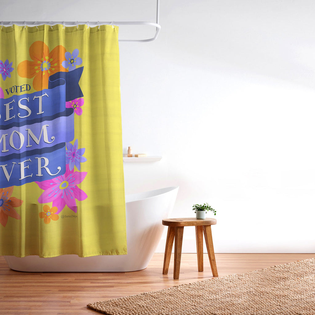 Seta Zakian Best Mom Ever Shower Curtain