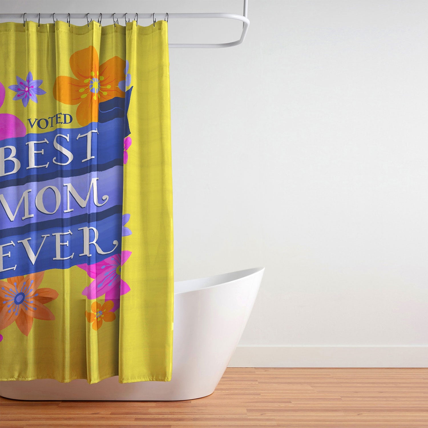 Seta Zakian Best Mom Ever Shower Curtain