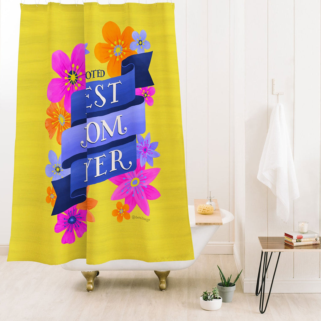 Seta Zakian Best Mom Ever Shower Curtain