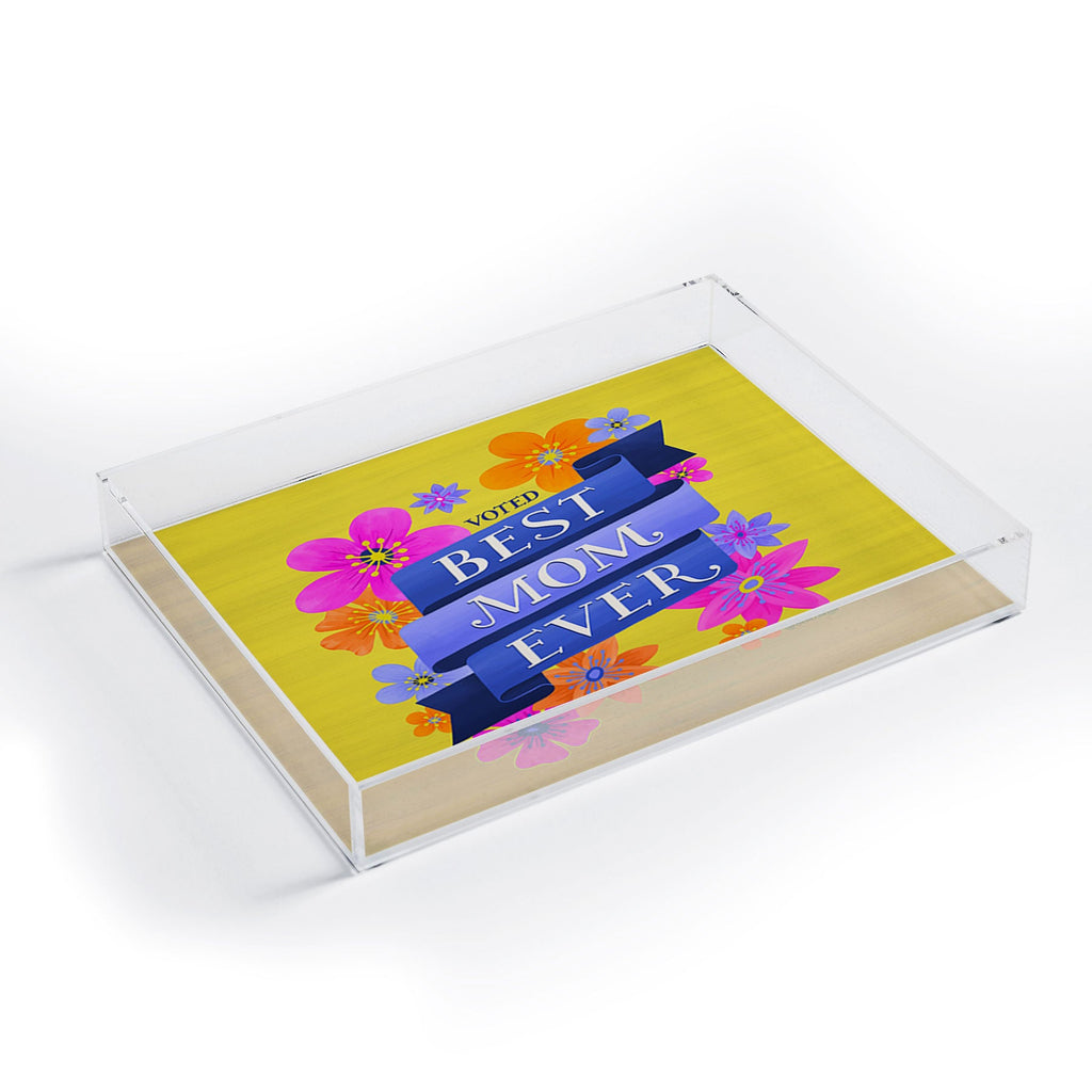 Seta Zakian Best Mom Ever Acrylic Tray