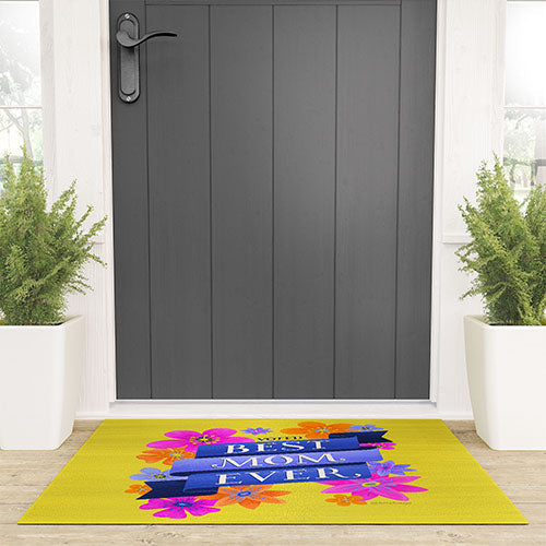 Seta Zakian Best Mom Ever Welcome Mat