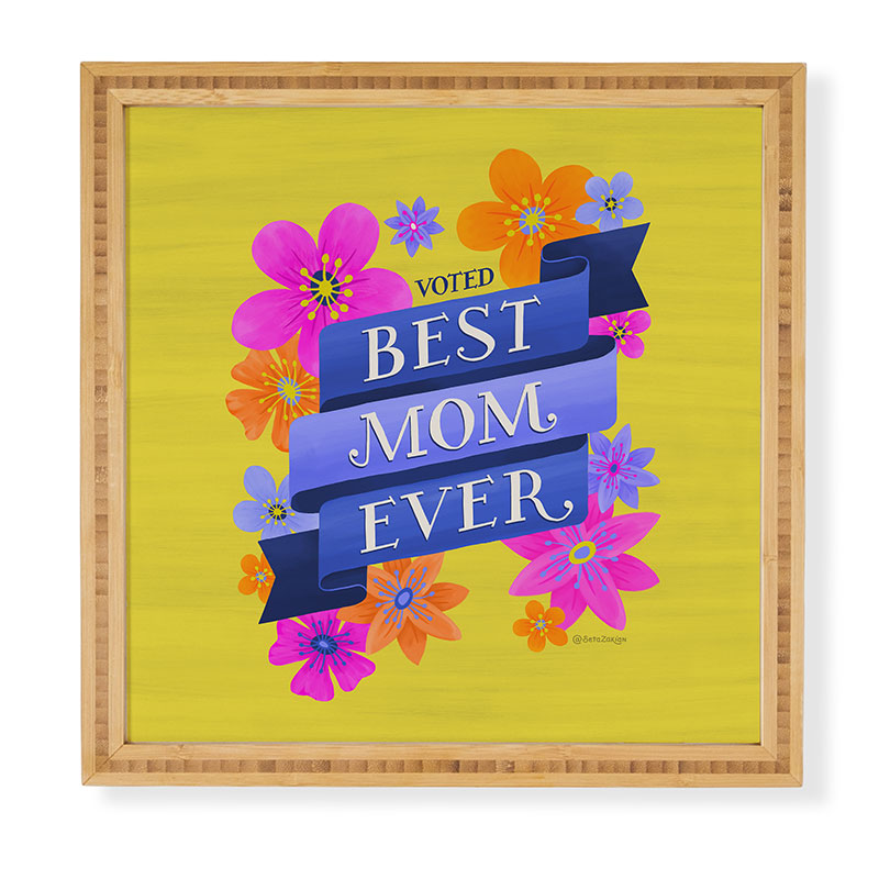 Seta Zakian Best Mom Ever Framed Wall Art