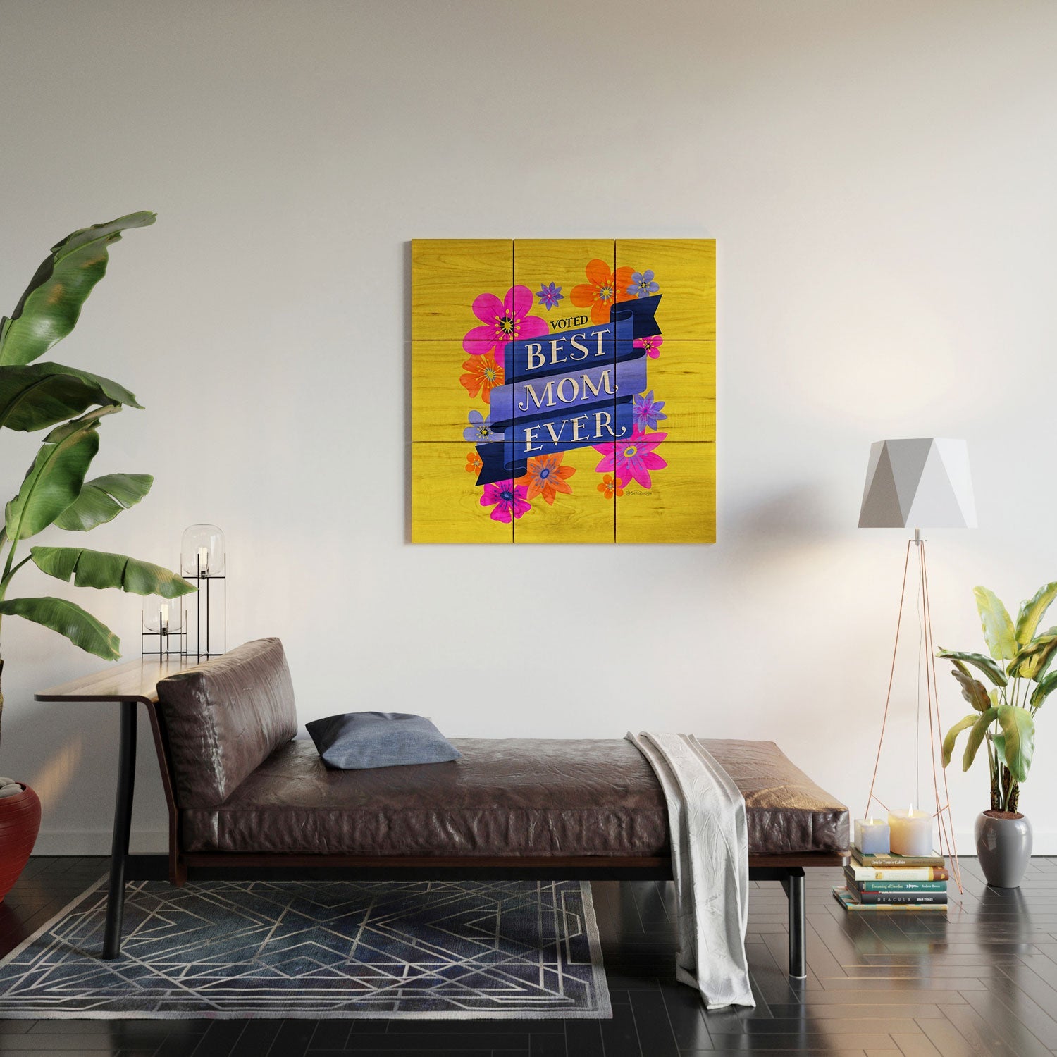 Seta Zakian Best Mom Ever Wood Wall Mural