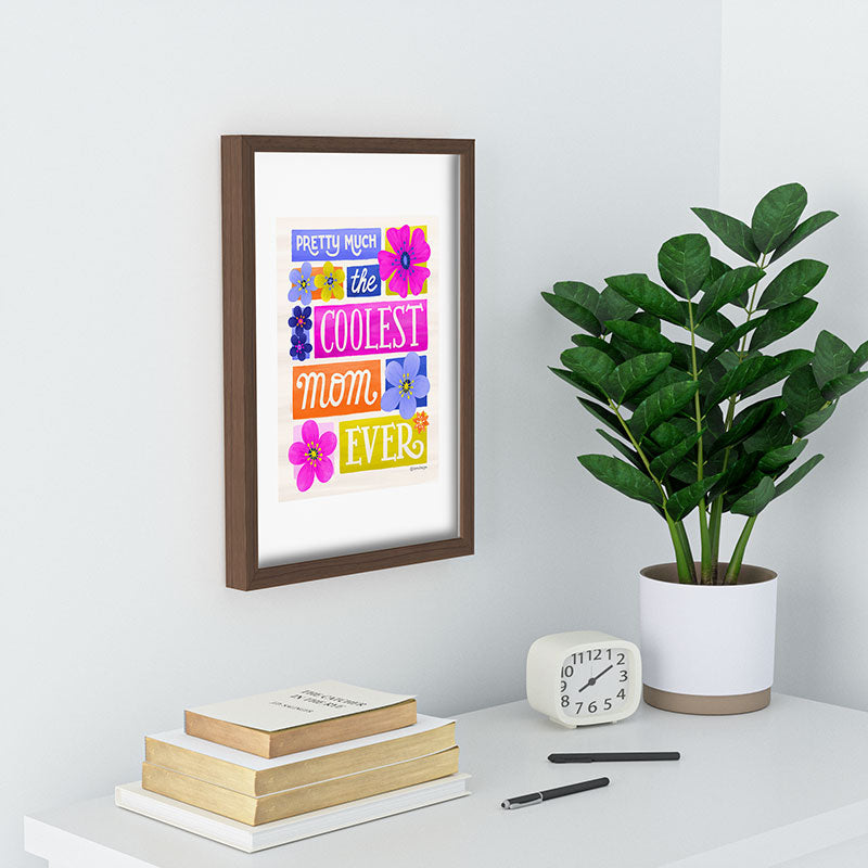 Seta Zakian Coolest Mom Ever Recessed Framing Rectangle