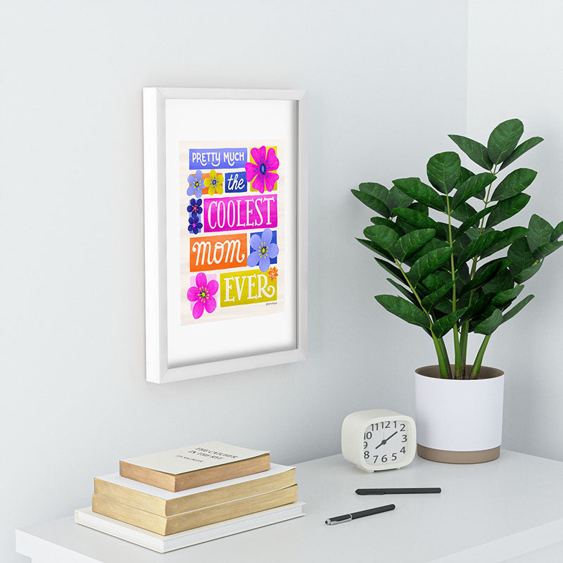 Seta Zakian Coolest Mom Ever Recessed Framing Rectangle